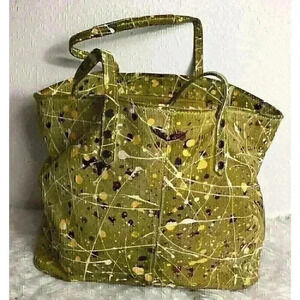 Zadig & Voltaire Yellow Paint Large Cow Leather Tote Bag Mick Pollack SDAP2021F